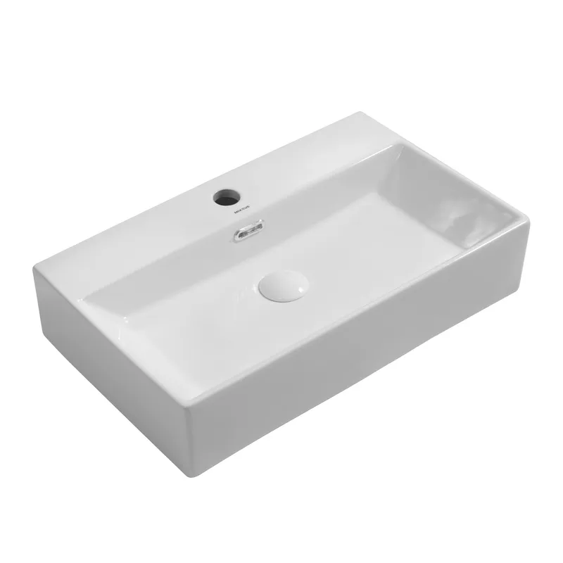 фото Раковина підвісна Mixxus Premium QUADRO-0206 600х360х130mm з отвором під змішувач та переливом (MP6509)