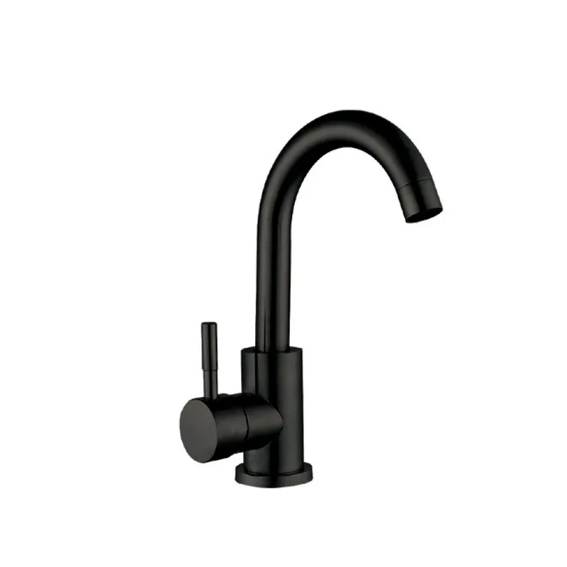 фото Змішувач для умивальника Champion SUS-011-B Black з нерж. сталі SUS304 (кол.чорний) (CH0346)