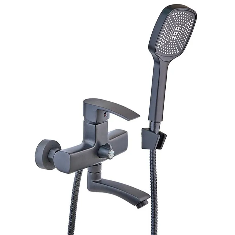 фото Змішувач для ванни Mixxus Magnum 009 (Euro) Black (MI6198)