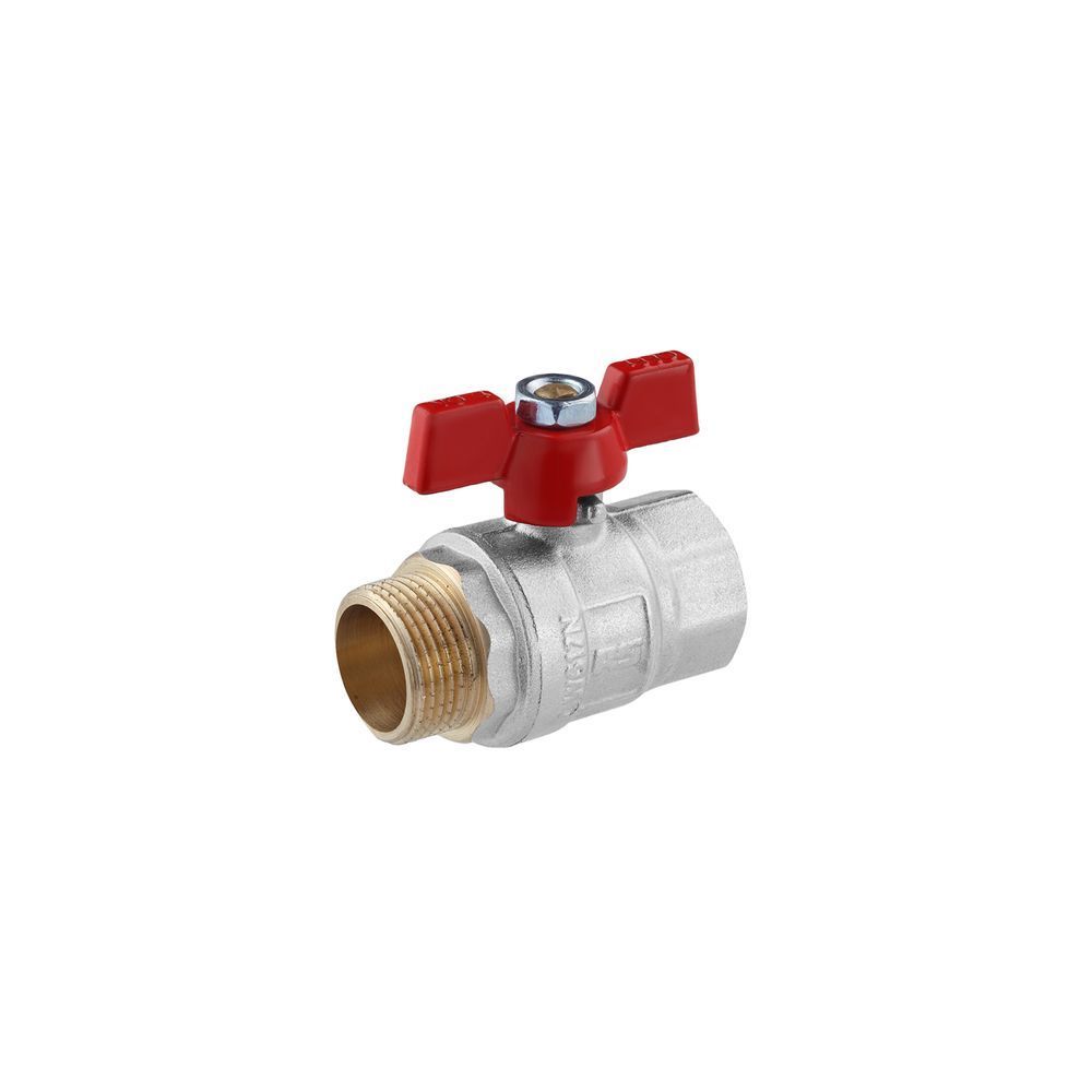 фото Кран шаровой STA "Premium" 3/4" ВН PN40 бабочка, никелированный