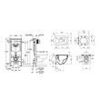 Комплект 4 в 1: Инсталляция Grohe Rapid SL 3 в 1 38772001 + Унитаз безободковый Kroner Harz WHI483632 TORNADO с сиденьем Slim Duroplast / Soft-close / Quick relase KH483632WHIT (38772001KH483632) - инновационное и удобное решение для вашей ванной.Сост