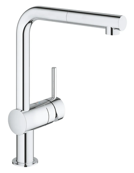 фото Змішувач для кухні з висувним виливом Grohe Minta (32168000)