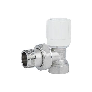 фотографія Кран радіаторний Icma 3/4" 28х1,5 з антипротіканням кутовий №974