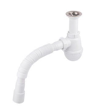 фотографія Сифон для кухонної мийки Lidz (WHI) 60 05 M001 00 (вихід 50 мм)
