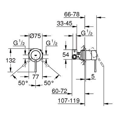 фото Готовий комплект для гігієнічного душу Grohe Essence з Tempesta-F (UA111197243)