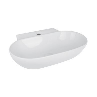 фото Раковина Qtap Cardinal 565х400х130 White с донным клапаном QT0411K177W