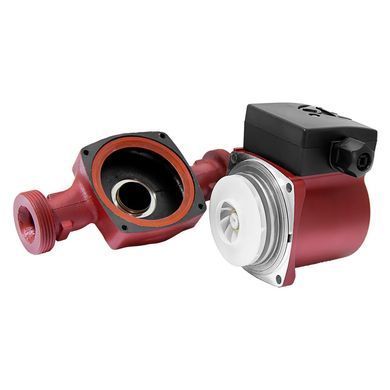 фото Насос циркуляційний 75Вт Hmax 4м Qmax 40л/хв &Oslash;1&frac12;" 180мм бордо+гайки &Oslash;1" WETRON LР525&ndash;4/180В (774212)