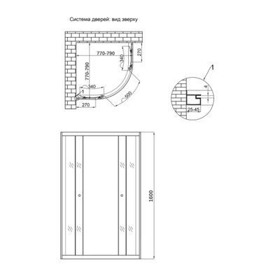 фото Душевая кабина Lidz Latwa SC80x80.SAT.HIGH.GR, стекло тонированное 4 мм без поддона