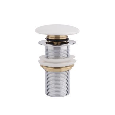 фото Раковина Qtap Cardinal 565х400х130 White с донным клапаном QT0411K177W