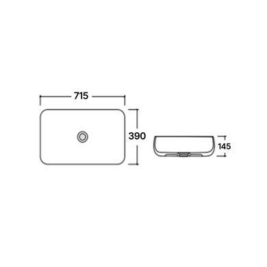 фото Раковина-чаша Qtap Jay 695х410х150 White QT07112166WN