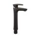 фото Смеситель для умывальника Plamix Cezar-001 HIGH SET Matte black (с подводкой) (PM0664)