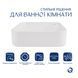 Комплект Qtap Stork: Раковина накладна квадратна 430x430x125 мм White + Донний клапан PU02