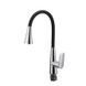 Змішувач для кухні Mixxus Premium Matis 011-T (NUT) Refl.Black (Колір хром+силік.вилив чорний) (MI8266)