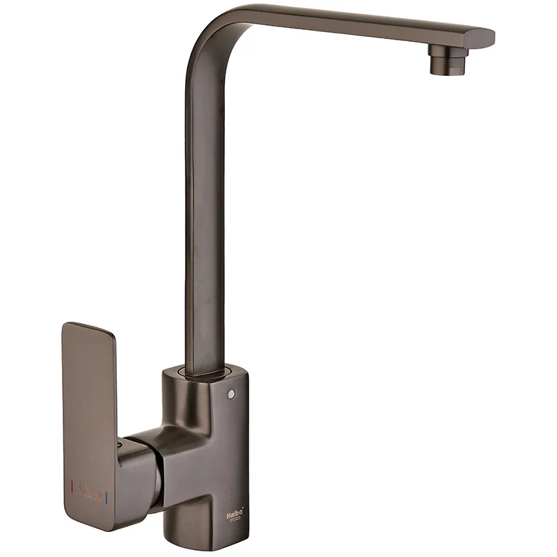 фото Змішувач для кухні Haiba Kubus 017 Graphite (HB4008)