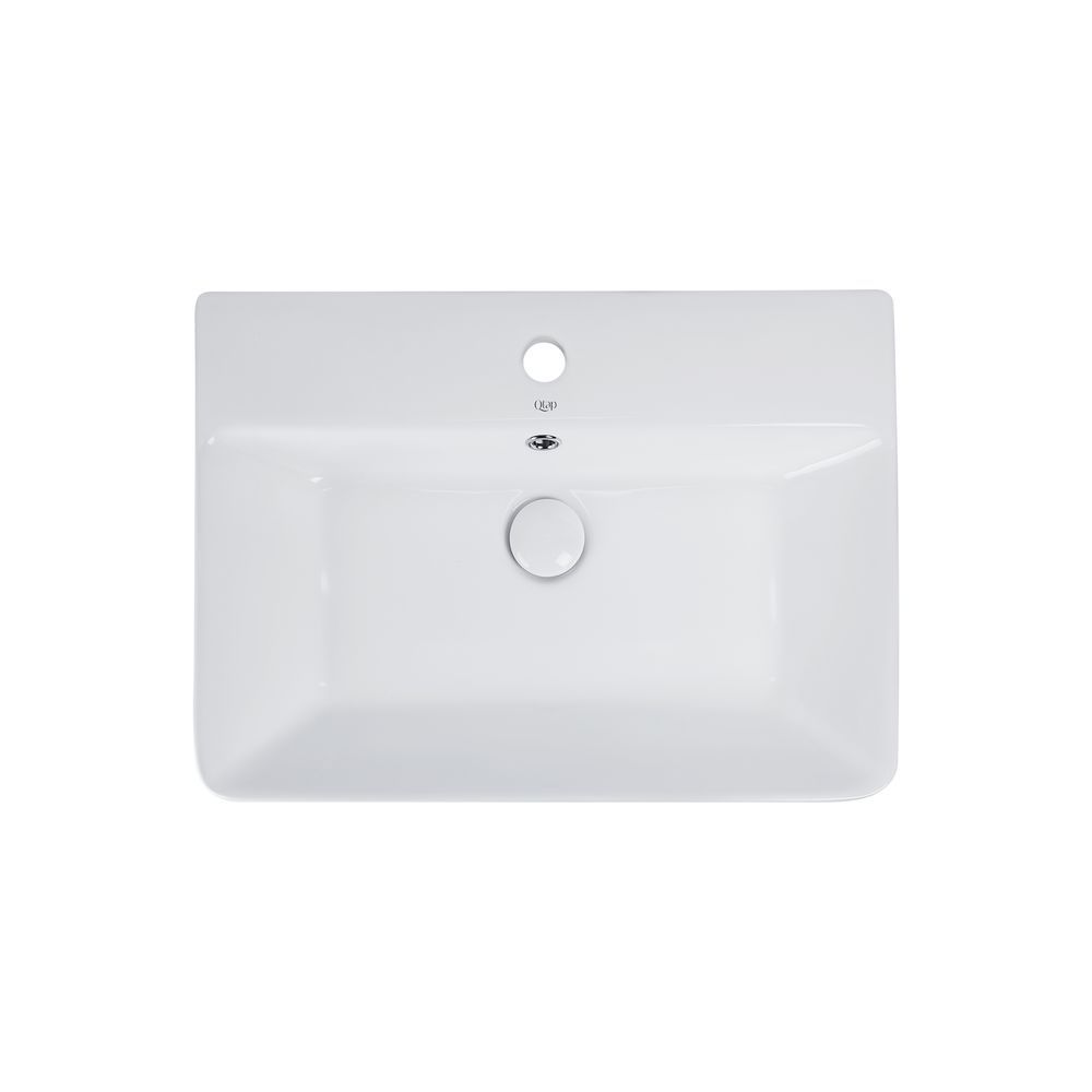 фото Раковина Qtap Virgo 600x420x140 White с донным клапаном QT18112253W