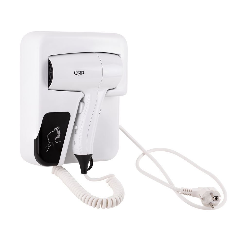 фотографія Фен із тримачем Qtap Pohodli 1200 Вт QTF1200RNP White (Pobut)