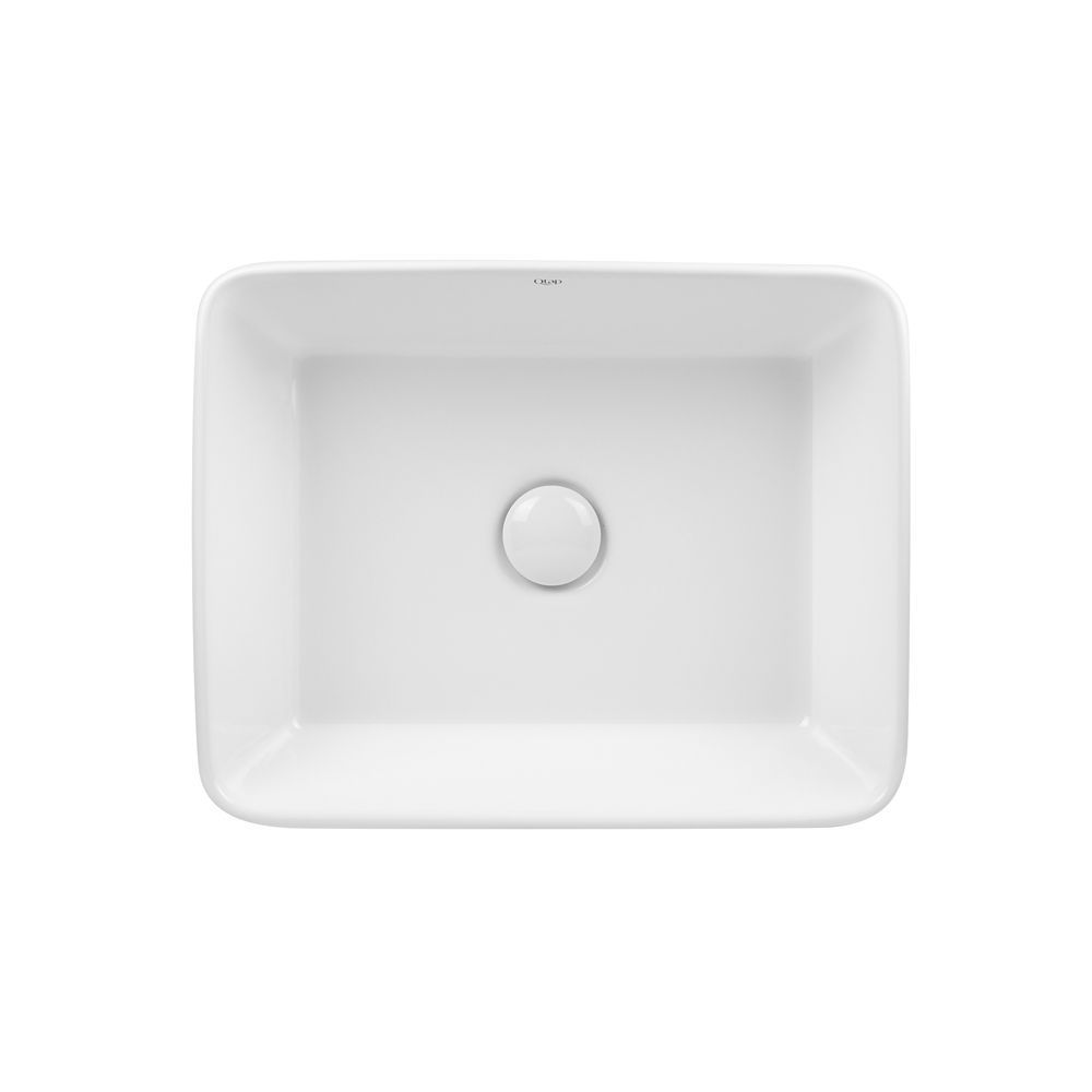 фото Раковина-чаша Qtap Tern 480х370х135 White с донным клапаном QT17112074W
