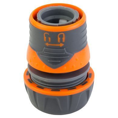 фотографія Конектор 1/2" швидкознімний для шланга 3/4" з замком (ABS+TPR) FLORA (5015484)
