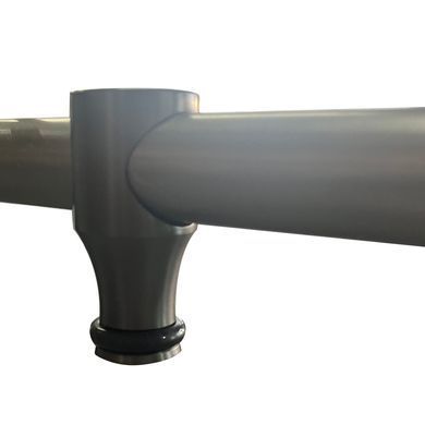 фото Двері у нішу розсувні KOER SR SD06-140x220-TR-07 прозоре скло EASY CLEAN 8мм графіт (KR5369)