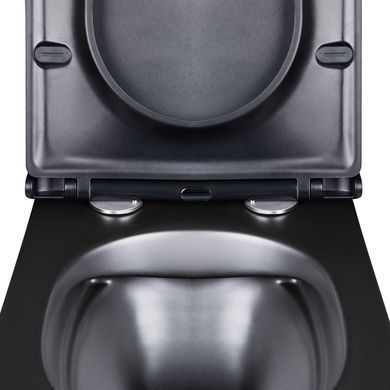фото Унитаз подвесной Qtap Virgo безободковый с сиденьем Soft-close QT1833051ERMB