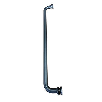 фото Двері у нішу розсувні KOER SR SD06-140x220-TR-07 прозоре скло EASY CLEAN 8мм графіт (KR5369)