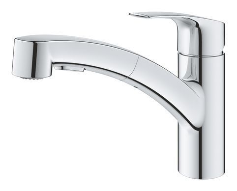 фотографія Змішувач для кухні з висувним виливом Grohe Eurosmart New (30305001)