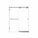 Двері у нішу розсувні KOER SR SD06-140x220-TR-07 прозоре скло EASY CLEAN 8мм графіт (KR5369)