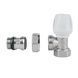 Кран радиаторный Icma 1/2" с антипротечкой угловой №803+940