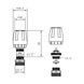 Кран термостатический Thermo Alliance Standart 1/2"х3/4" з ручкой для коллектора SFE009