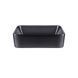 Комплект Qtap Tern: Раковина накладная прямоугольная 475х370х140 мм Matt Black + Донный клапан PU03