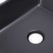 Комплект Qtap Tern: Раковина накладная прямоугольная 475х370х140 мм Matt Black + Донный клапан PU03