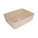 Раковина накладная Qtap Tern 480x370x135 мм, Beige, прямоугольная, с донным клапаном QT17116069SB