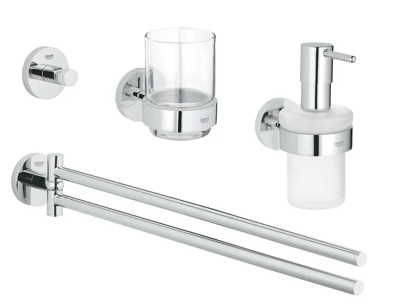 фото Набір аксесуарів 4 в 1 Grohe Essentials New (40846001)