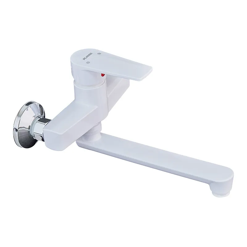 фото Змішувач для кухні Plamix Oscar-005 White (PM0644)