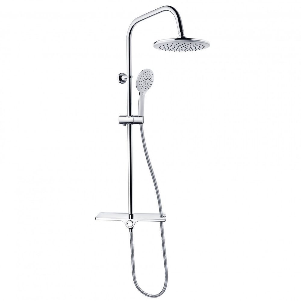 фото Колона для душу PERLA SPLASH хром без змішувача з аксесуарами PSF2001
