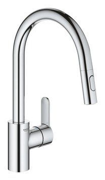 фотографія Змішувач для кухні з висувним виливом Grohe Eurostyle Cosmopolitan (31482003)