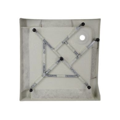 фото Lidz Душевой поддон KAPIELKA ST80x80х14 низкий квадратный, диаметр слива 52 мм