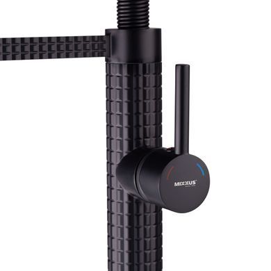 фото Змішувач для кухні Mixxus Premium Spark 017 BLACK (MI6969)