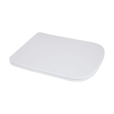 фотографія Унітаз-моноблок підлоговий Qtap Kolibri Ultra Quiet безобідковий з сидінням Soft-close WHITE QT10226380W