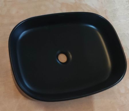 фото Раковина накладна Mixxus Premium BEVEL-0103 BLACK 510х370х120mm (MP6520)