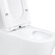 Унітаз-моноблок підлоговий Qtap Kolibri Ultra Quiet безобідковий з сидінням Soft-close WHITE QT10226380W