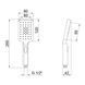 Лейка для ручного душа Qtap Rucni 120х80 мм прямоугольная QTRUCA121N3KCC Chrome
