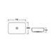 Раковина-чаша Qtap Jay 695х410х150 White с донным клапаном QT07112166W
