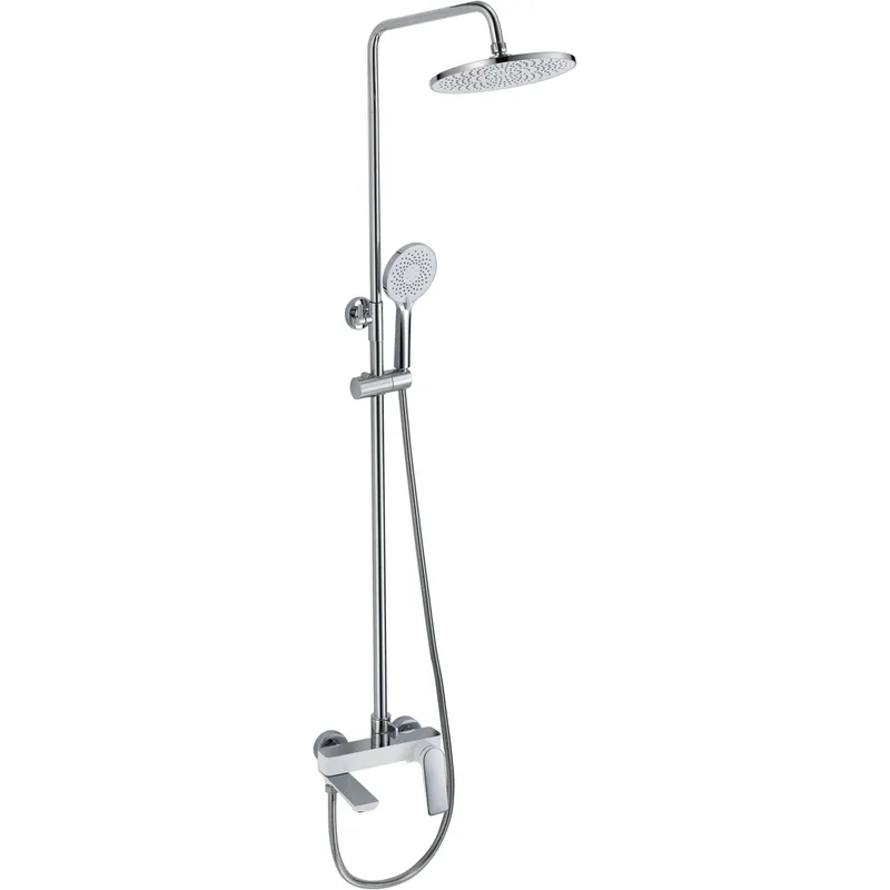 фото Душова колона Mixxus Premium DERBY 009-J WHITE-CHROME зі змішувачем (MI6616)