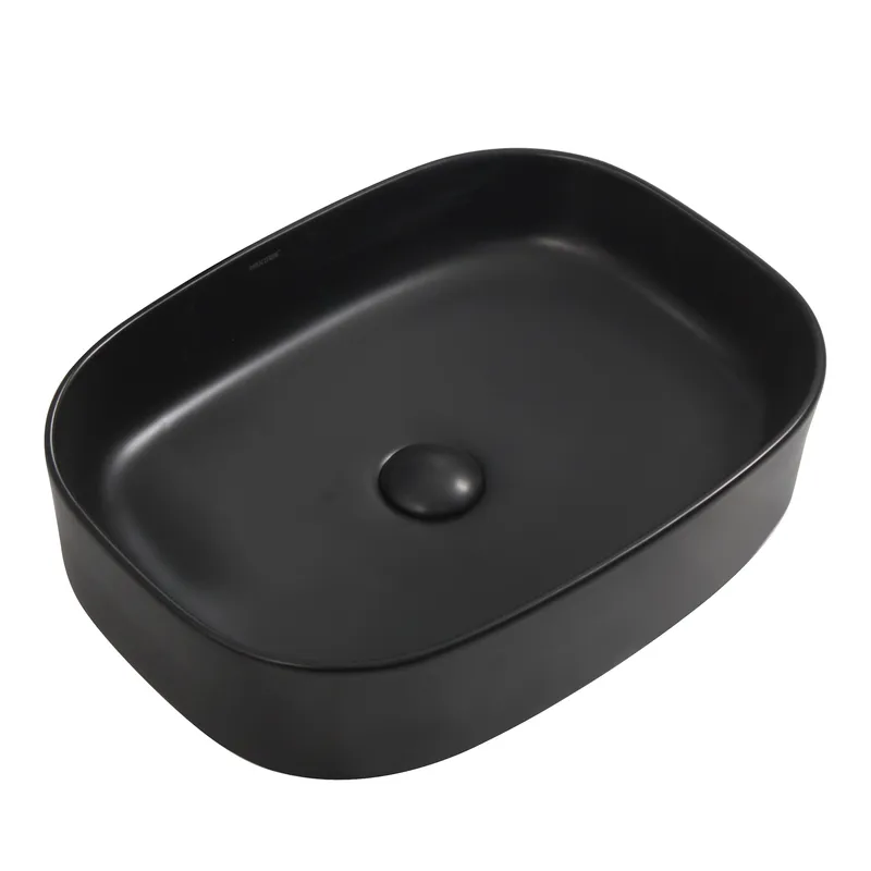 фото Раковина накладна Mixxus Premium BEVEL-0103 BLACK 510х370х120mm (MP6520)