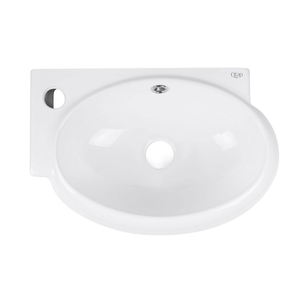 фото Раковина Qtap Leo 420x280x150 White QT11115011LWN