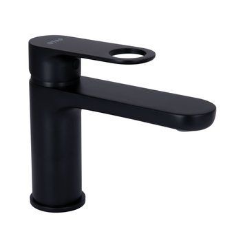 фотографія Змішувач для раковини Qtap Jay QTJAY270BLM45545 Black Matt