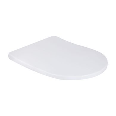 фотографія Унітаз-моноблок підлоговий Qtap Swan Ultra Quiet безобідковий з сидінням Soft-close WHITE QT16226080AW