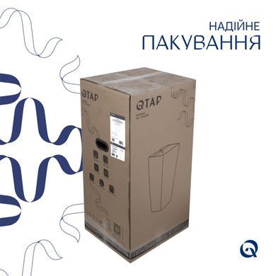 фото Комплект Qtap Tern: Раковина напольная моноблок 440х380х830 мм White + Донный клапан PU02O