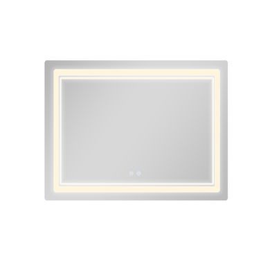 фото Зеркало Qtap Cardinal (CA2) 1000х800 с LED-подсветкой Touch, с антизапотеванием, с диммером, рег. темп. цвета (3000-6500K) QT0478C1008048455